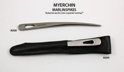 A pair of scissors with leather handles on top.