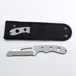 Stylish knife with hexagonal handle design.