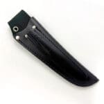 Stylish black leather knife holder
