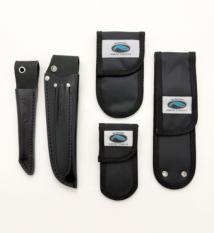 Various Myerchin sheaths displayed together